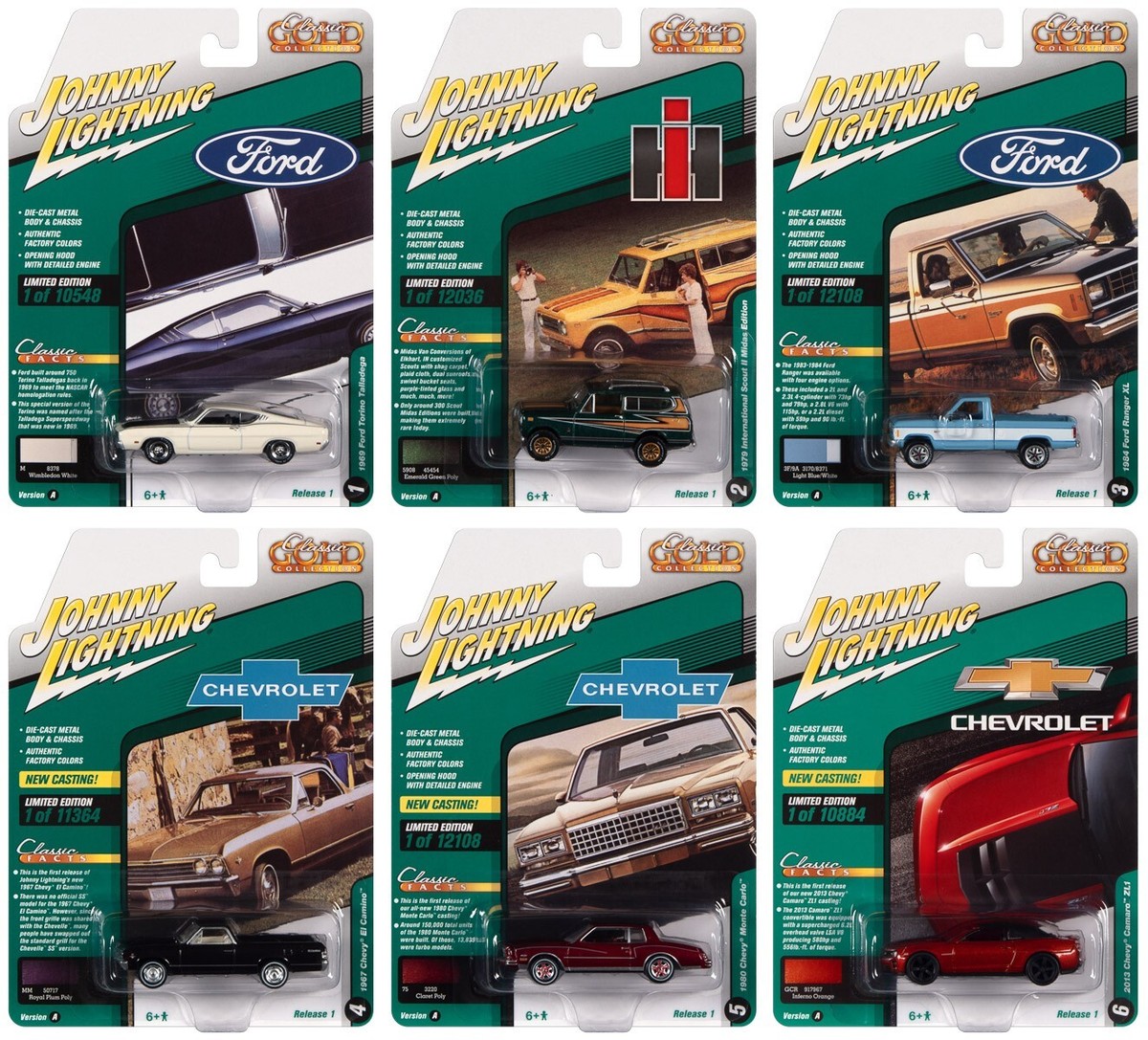 Johnny Lightning 1:64 '67 Chevy El Camino Royal Plum Poly - JLCG028A Nuovo