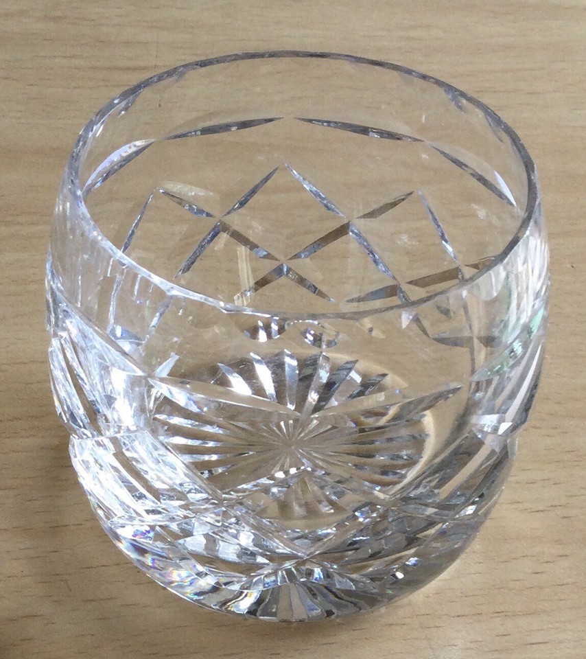 Set Of 4 Vintage Hand Cut Lead Crystal Glass Dessert Bowls/Sundae Dish