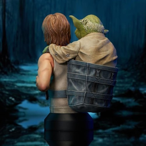 Star Wars: The Empire Strikes Back Luke Skywalker with Yoda 1:6 Scale Mini-Bust - Picture 6 of 14