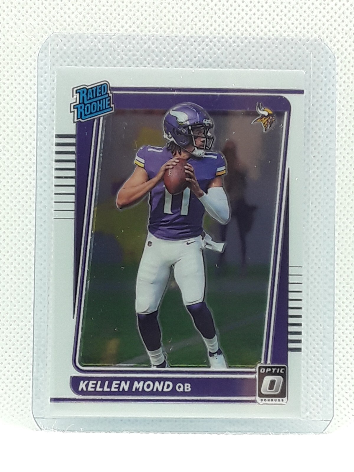 Kellen Mond 2021 Donruss Optic Football - #221 Rated Rookie - Minnesota Vikings