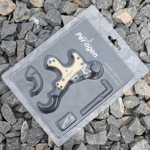 Compound Bow Brass Release Aids Thumb Trigger 3 4 Finger Grip Archery Hunting - Picture 12 of 25