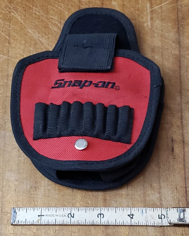 Vintage Snap-On Snap On Multi Tool Clip On Belt Pouch Red & Black  - Image 2 of 4