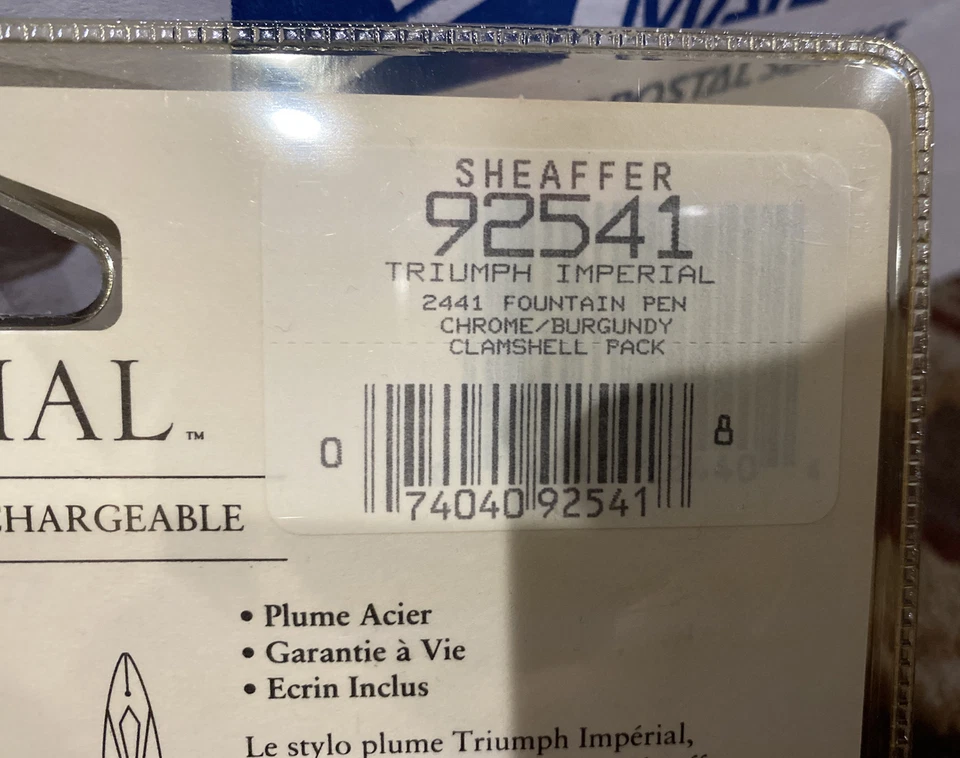 Pluma Estilográfica Sheaffer 92541 Triumph Imperial Borgoña De Colección Foto 3 de 4
