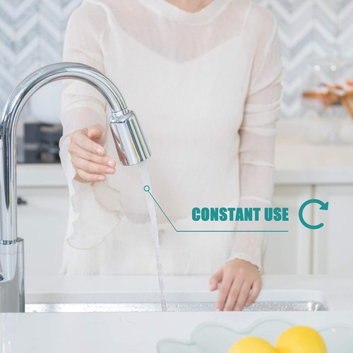 Gibo berührungsloser Wasserhahn Sprühkopf Ersatz für Küchenspüle automatische Bewegung - Bild 4 von 6