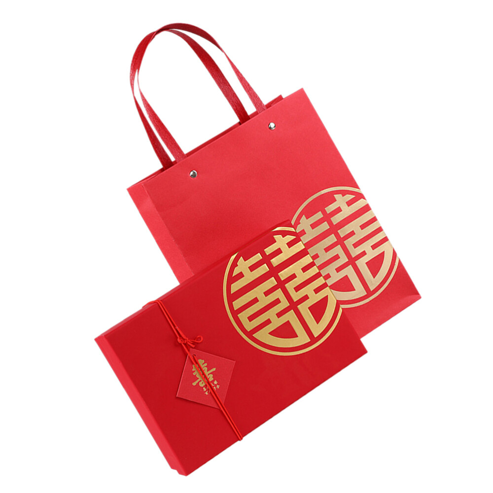 Red Festival Gift Boxes Lunar New Year Gift Bag Lunar New Year Party