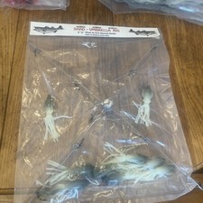 9” Umbrella Rig 4 Arm 11” With 5.5” Squid (9)  8/0 Mustad New Pkg Gray Glow New