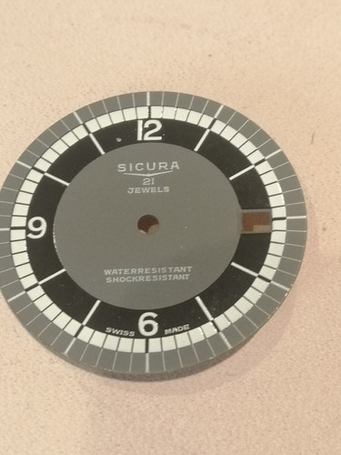 CASE Vintage SICURA Diver Watch 21 Jewels Water resistant Sicura Breitling CASE - Imagen 4 de 11