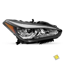 For 2015-2019 Infiniti Q70 Right Passenger Headlight Assembly w/o AFS Headlamp 