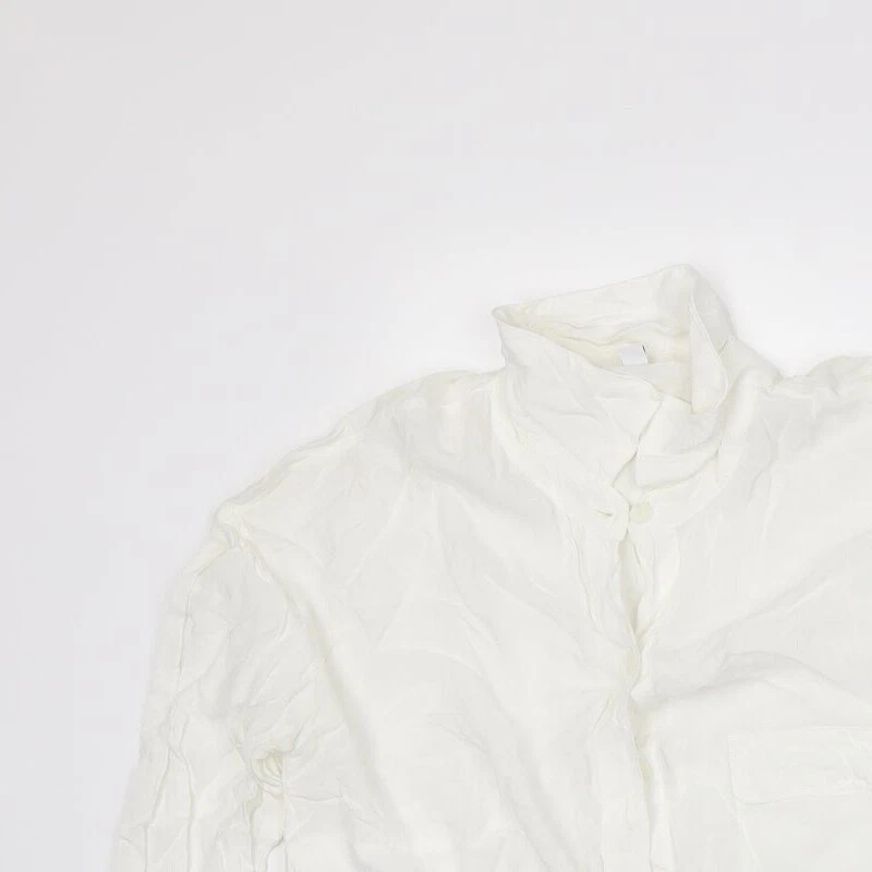 Splendid Mens White Polyester blend Size XS Collared - Image 3 of 4