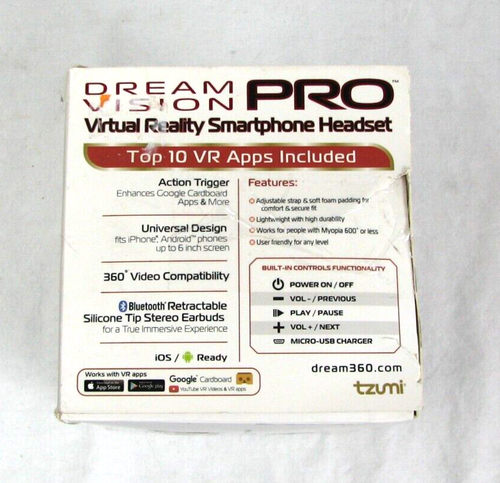 Dream Vision Pro Virtual Reality VR Smartphone Headset iOS / Android - Picture 3 of 6