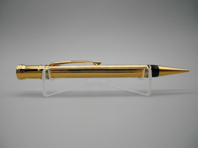 Parker Duofold International Godron Gold Bleistift Mechanical Pencil Pen Gravur 