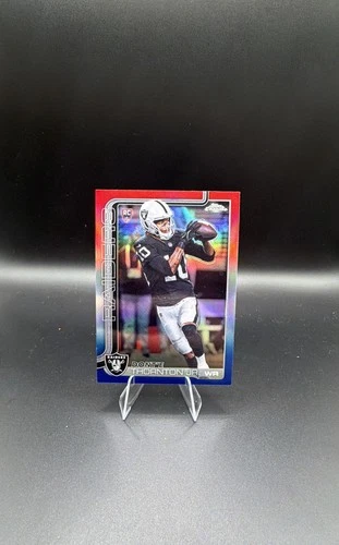 2025 Topps Chrome Football Donte Thornton Jr Red White Blue Refractor Rookie RC