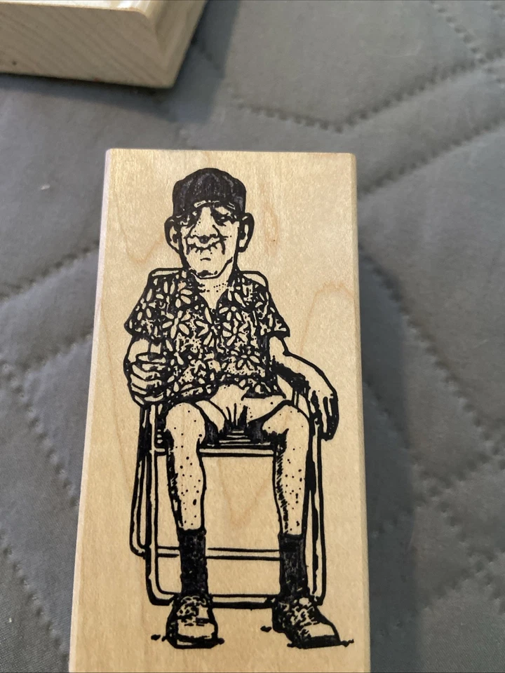 6 Funny Rubber Stamps Old Men And Women - Image 2 of 4