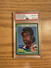 Deion Sanders 1989 Score Football Autograph Rookie Card #246 PSA/DNA 10