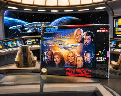 Star Trek The Next Generation Future's Past SNES Sealed New Rare Spectrum