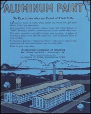 1926 ALCOA Pittsburgh Pennsylvania Mill Aluminum Paint Art Vintage Print Ad