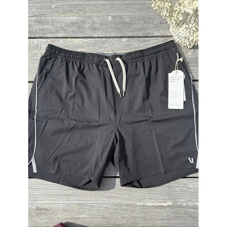 Vuori Trail Shorts 2.0 - Men'sColor: BLACK/HEATHER GREY Size: XXL