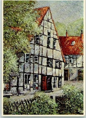 10236491 - 4800 Bielefeld Ebenezer the first house of Bethel sign Winter Erich