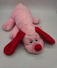 Vintage PINK DOG Plush Hound Puppy RARE 80s Atlanta Novelty HOT Puppy 12"