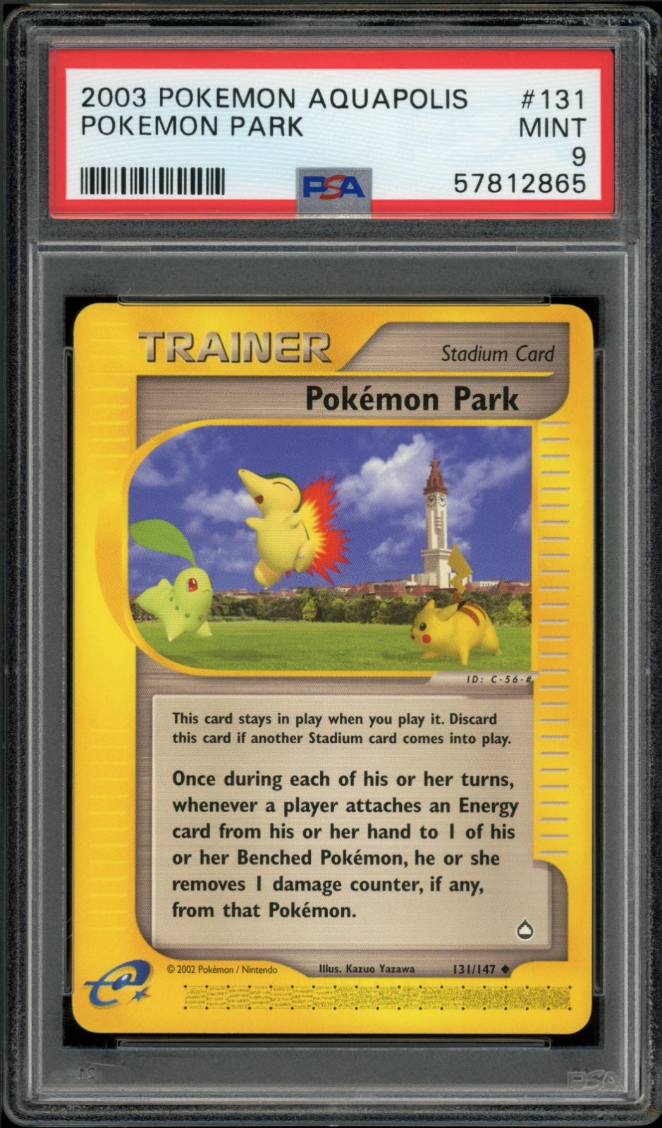 PSA 9 Mint Pokemon Park 131/147 e-Series Aquapolis 2003