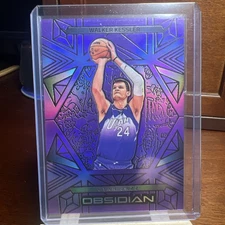 2024-25 Panini Obsidian Basketball #128 Walker Kessler Purple /75 Color Match