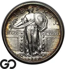 1917-S Standing Liberty Quarter *Key Date Low Mintage, Scarce in MS* Choice AU++