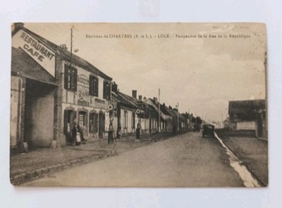 CPA ca. de Chartres (E.et.L.) Lucé.Perspektive de la rue de la République 