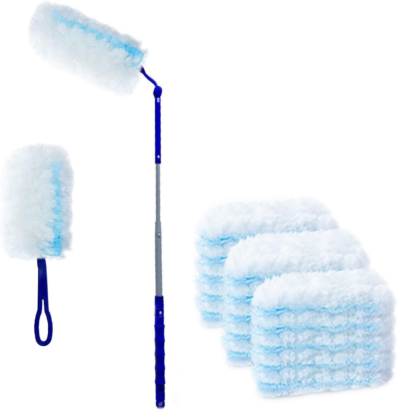 360 Degree Dusters Multi Surface Duster Refills Kit Extender Handle (1 Long H...
