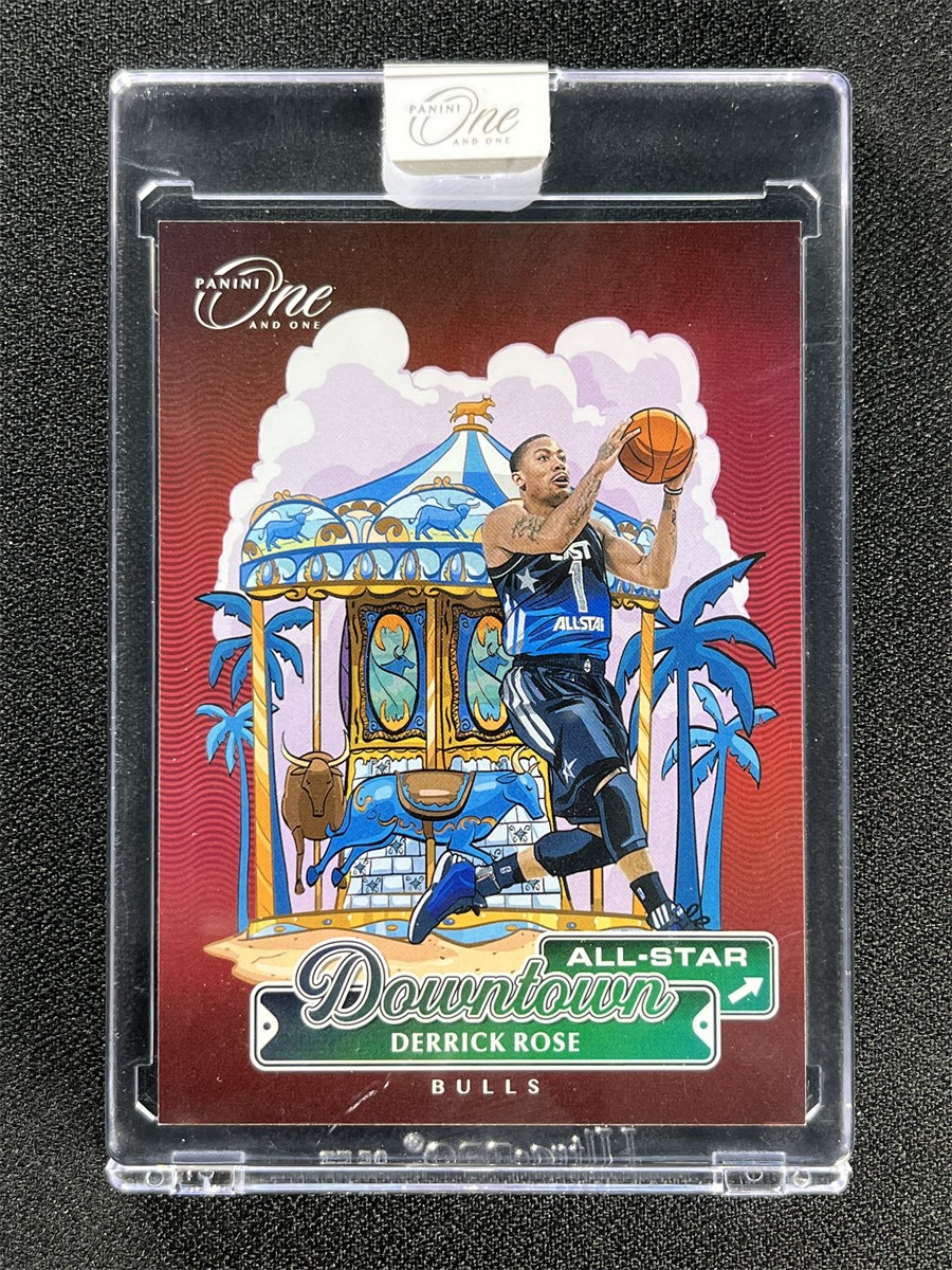 2024-25 Panini One And One Derrick Rose #7 All-Star Downtown Bulls Case Hit SSP