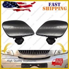 2x For Lexus RX330 RX350 Headlamp Washer Nozzle Cover Headlight Cleaning Cap