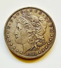 1881-O Morgan Silver Dollar, F/XF