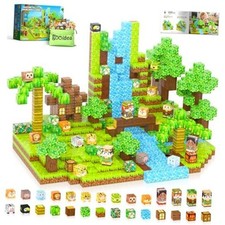 150PCS 0.8  Magnetic Blocks Magnet Building Craft, STEM Standard Animal Jungle