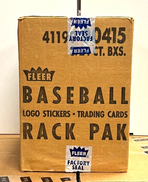 Paquete de 3 cajas de béisbol Fleer 1990 estuche sellado de fábrica 3/24 quilates Foto 2 de 4