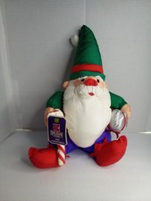 Holiday Time 1992 Parachute Elf Santa Plush Nylon 15" Christmas