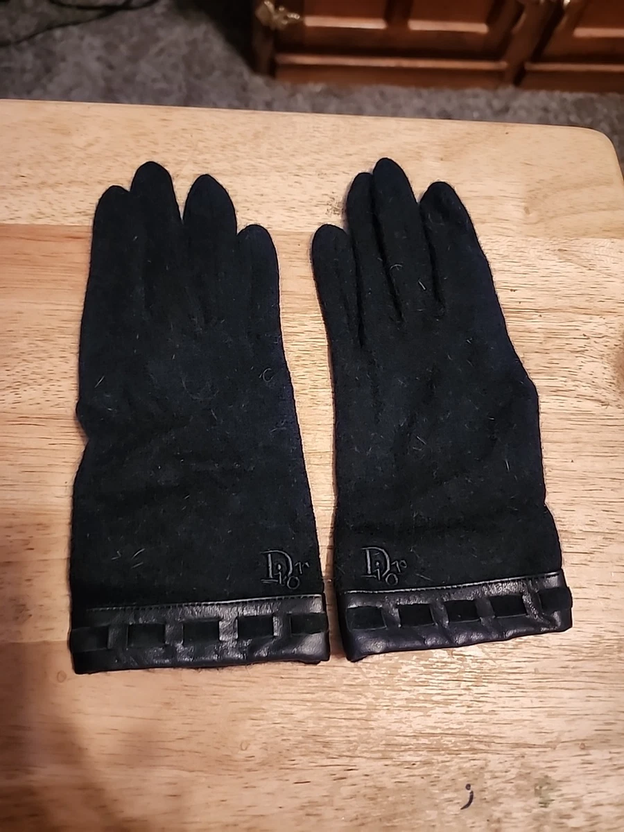 Christian Dior カシミヤ100%手袋 黒　ブラック Dior Gloves & Mittens for Women for sale | eBay
