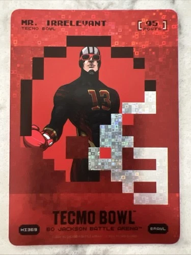 2026 Bo Jackson Battle Arena / Tecmo Bowl / Mr. Irrelevant / Helmet Icon / Brawl