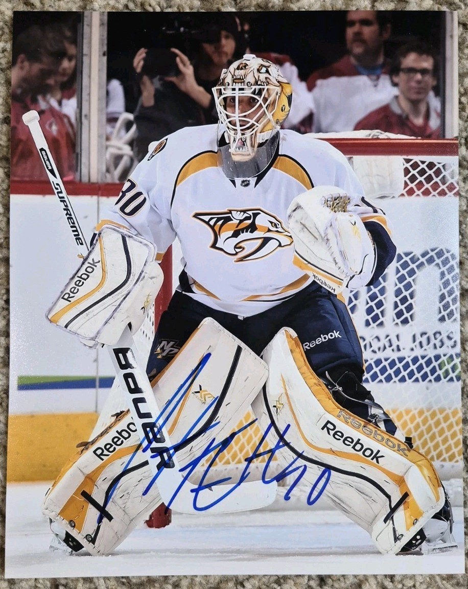Carter Hutton Signed Autographed 8x10 Photo PREDATORS 