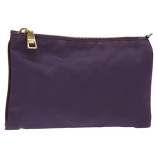Prada Zip Pouch Tessuto Purple Nylon Clutche & Pouche Bag Authentic