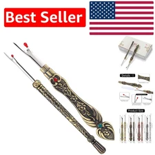 2Pcs Vintage Seam Ripper Set with Daffodil Handle - Durable & Elegant Tools