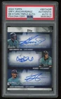 KEN GRIFFEY JR / RODRIGUEZ/ ICHIRO 2025 TOPPS TRIPLE AUTO 1/5 PSA/DNA 10