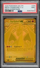 2026 POKEMON ASC EN-ASCENDED HEROES MEGA HYPER RARE MEGA CHARIZARD Y EX PSA 9