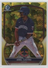 2023 Bowman Chrome Draft Sapphire Edition Yellow 15/75 Ariel Castro 09an