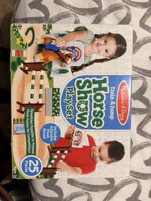Melissa & Doug Train and Jump Horse Show Play Set for Kids