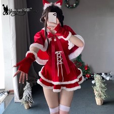 [You're My Secret] Christmas Dress Suit Women Xmas Cosplay Costume Red Suit Par