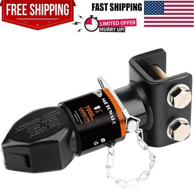 2'' Channel-Mount Adjustable Trailer Coupler with Bolts and Nuts, Capacity 700...