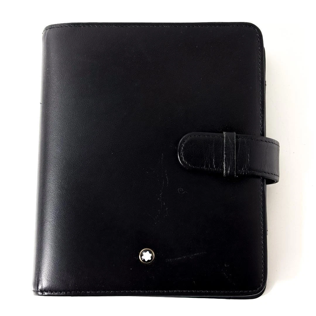 MONT BLANC オーガナイザー ブラック レザー montblanc organizer products for sale | eBay