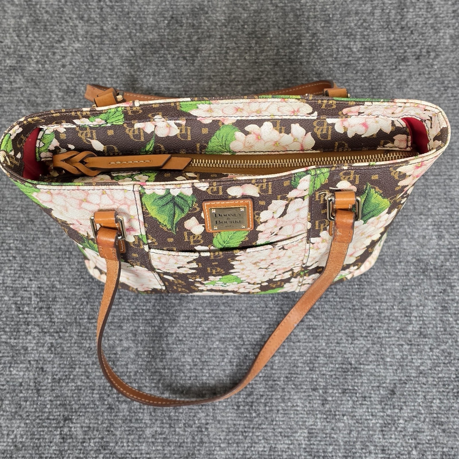 Dooney & Bourke Hydrangeas Monogram Shoulder Bag - image 3