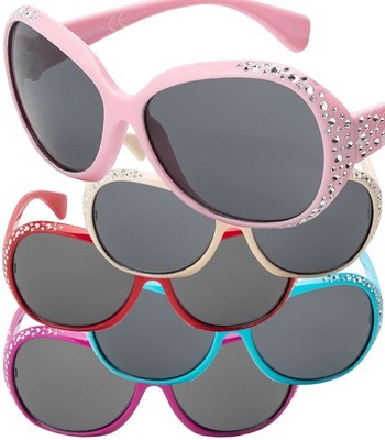 Sonnen Brille Mädchen Kinder UV Schutz 400 Retro Modern Cat-Eye Desginer 30552