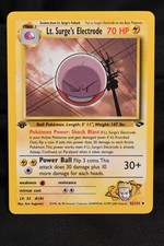 Lt. Surge's Electrode 1st Edition 52/132 NM+ Gym Challenge Regular Near Mint on eBay