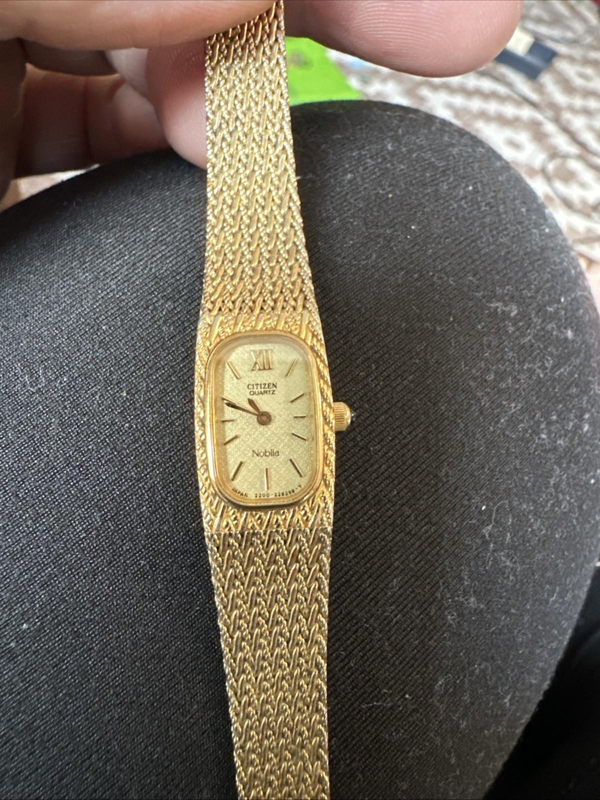 d*g様 NOBLIA クォーツ 腕時計 18K GOLD BEZEL Noblia Citizen Gold Plated Watch Vintage | eBay